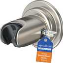 Suction Cup Handheld Shower Head Holder - Shower Head Holder Wall Mounted with Vacuum Power for Bathroom Tile/Glass(Nickel)