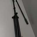 Amazon Basics Adjustable Boom Arm Height Microphone Stand with Tripod Base, Up to 85.75 Inches - Black