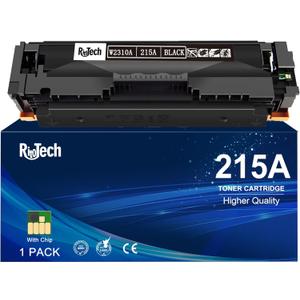 215A Black Toner Cartridge,Compatible Replacement for HP 215 A W2310A,for HP Color LaserJet Pro M182nw M183fw M155 Printer, with Upgraded Smart Chip,No Streak, No Damage to The Machine
