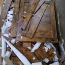 Large Coffee Bar Cabinet with Fridge Space, Mini Fridge Cabinet with Power Outlets and Wine Rack, Farmhouse Design Liquor Cabinet for Living Room, Kitchen, Entryway, Rustic Brown (63 inch)