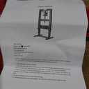 Garvee Hydraulic Press 6 T, Hydraulic Shop Press, H Frame Hydraulic Press with 2 Press Plates, Garage Floor Shop Press, Adjustable Work Table Height, Heavy Duty Press, Red