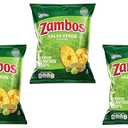 Zambos Plantain Chips Salsa Verde (Pack of 3)