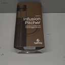 Cold Brew Coffee Maker - Large Glass Infusion Pitcher 1.6 Quarts 52oz - Iced Coffee & Iced Tea Pitcher with Stainless Steel Lid & Fruit Infusion Tube - Perfect for Home or Office