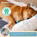 FUNNY FUZZY Pet Couch Covers for Sofa, Dog Couch Bed Washable Plush Pets Mat for Furniture Protector Cream Square Plaid Cozy Sofa Pad for Cats, Black (33.5"L x 30.5"W x 5.5"Th)