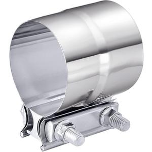Exhaust Clamp,Car Accessories 4" 3" 2.5" 5" 3.5" 2.75" Lap Joint Exhaust Band Clamp Sleeve Coupler,Stainless Steel Exhaust Pipe Clamp for Exhaust System,Exhaust Tubing Connection (3.5")