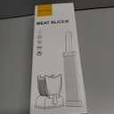 ONCE FOR ALL Fresh Meat Slicer Cleaver Kitchen Knife Set For Meat Slicing Shredding, Manual Jerky Cutter Food Slicer For Beef Pork Mutton For Home Cooking BBQ Hot Pot (Gray)