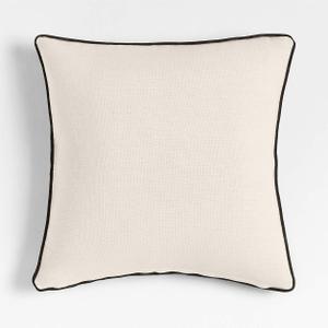 Fancy Homi Ivory 28x28 Inch Pillow Covers Set of 2, Beige European Square Pillow Shams, Super Soft Faux Suede Solid Big Cream Euro Shams Pillowcase for Bed Bedroom