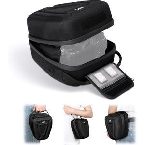 Hard Shell Camera Case Bag for Canon EOS R50 R100 R10 R8 R7 R6 Mark III II R5 Nikon Z8 Z7 II Z6 II Sony A7M4 A7M3 A7R5 A7R4, EVA Camera Pouch with Quick Access Opening, Interior Size 6.4x4.5x7.5"