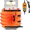 1 Pack Propane Tank Heater Blanket Gas LP Cylinder Tank Heater with Thermostat Controller Adjustment 41-122 °F and Timer Function, Propane Buckets Warmer Blanket Fit for 5-40LB Tanks (Orange)