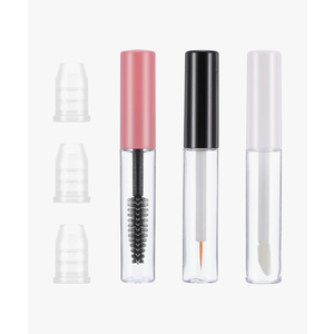 3Pcs Empty Mascara Tube and Wand, 5ml Empty Cosmetic Tubes with Different Brushes, Ideal for Castor Oil DIY Cosmetics