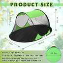 1 Pcs Pop up Mosquito Tent for Camping Instant Netting Screen Foldable Pop Tent with Ground Pin Waterproof Insect Bug Net for Outdoor Hiking Summer (86.6 x 59 x 45.3 Inches,Green)
