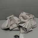 Grayish Brown Thick Burlap Semi Sheer Curtains 96 Inches Long for Bedroom 2 Panels Set, Pinch Pleated Linen Blend Tan Light Filtering Curtain with Hooks Back Tab Memory Trained Viral Window Drapes 8FT