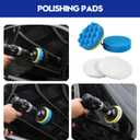 Qydipclin 45Pcs Car Detailing Kit, Car Detailing Brush Set, Car Wash Cleaning Kit, Car Detailing Brushes, Professional Car Care Kit for Interior Exterior Wheels, Blue