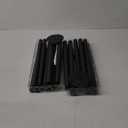 10ft String Light Poles for Hard Surfaces, Light Poles for Outdoor String Light, Perfect for Garden, Backyard, and Patio Lighting Stand for Parties, Wedding - Matte Black Finish - 2 Pack