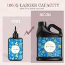 Bsrezn 1000g UV Resin Hard with Mica Powders of 6 Colors for Jewelry Making and Crafting (1000g x 1)