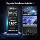 [4500mAh] Battery for iPhone 5S/5C,New Upgraded High Capacity 0 Cycle Li-Polymer Replacement Battery for iPhone 5S/5C with Complete Professional Repair Tool Kit