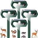 2026 Sonic Fortress Pro Deer Repellent Devices Racoon Repellent Outdoor Squirrel Fortress Pro Solar Ultrasonic Animal Repeller Cat Deterrent Motion Activated Light to Scare Rabbit Dog for Garden (4)