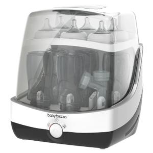 Baby Brezza 10 Minute Baby Bottle Sterilizer + Dryer - Superfast Electric Steam Sterilization - Universal Sterilizing for All Bottles, Pacifiers + Breast Pump Parts