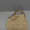 RNIEGA Straw Crossbody Bag Summer Woven Bucket Bags for Women Beach Shoulder Purse Drawstring Handbag Vacation