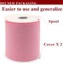 Pink Tulle Fabric Rolls 6 Inch by 200 Yards (600 feet) Fabric Spool Tulle Ribbon for DIY Pink Tutu Bow Baby Shower Birthday Party Wedding Decorations Craft Supplies