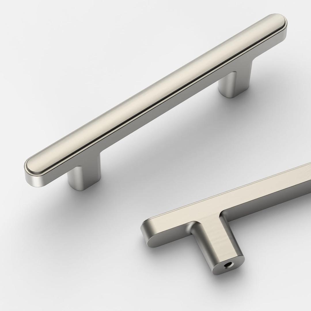 10 Pack 3 Inch(76mm) Brushed Satin Nickel Cabinet Pulls Cabinet Handles Kitchen Cabinet Hardware Drawer Pulls for Cupboard Bathroom