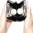GEEAD Small Glitter Wallet for Women Girls Mini Coin Purse Pouches with Key Ring