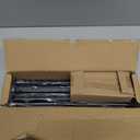 Black Curtain Rods for Windows 48 to 84 Inches Adjustable Heavy Duty 1" Diameter Window Curtain Rod with Decorative Finials for Outdoor Farmhouse Bedroom Kitchen Living Room