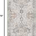 GENIMO 2'6''x6 Non Slip Runner for Hallway,Washable Kitchen Rug Brown Taupe