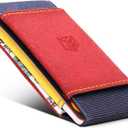 Elastic Wallet for Men & Women – Slim Minimalist Front Pocket Credit Card Holder, Stretch Fabric Design Fits 10 Cards & Cash – Compact Everyday Carry Wallet for Travel & Daily Use