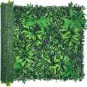 ODTORY Artificial Greenery Wall Panels: 40'' x 120'' UV-Anti Faux Greennery Grass Wall Privacy Backdrop Fence Screen for Garden Fence Covering Privacy, Outdoor Indoor Home Decor