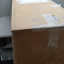 7 FT Pre-Lit Slim Christmas Tree Flocked Decoration with Pine Needles & Lights