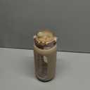 SIEROZUR 64 oz Glass Water Bottle with Straw and Handle Lid Half Gallon Motivational Glass Bottle with Silicone Sleeve and Time Marker Large Reusable Sports Water Jug for Gym Home Workout (Amber)