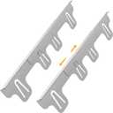 Stove Gap Covers Stainless Steel,Stove Gap Filler& Oven Gap Filler Range Trim Kit for Countertops,Heat Resistant Guard Between Stove & Counter,Easy Retractable Length13.8''to 27.5'',Width 1'',Silver