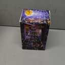 Spider Webs Halloween Decorations Lights,250 Orange LED Light Up,8 Modes 16.4Ft Giant Spiderweb with Remote Control,Halloween Decor for Yard Outside