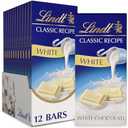 Lindt CLASSIC RECIPE White Chocolate Bar, White Chocolate Candy, 4.4 oz. (12 Pack) By 09/30/2026