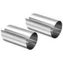 uxcell 0.02x100x1000mm 304 Stainless Steel Roll Sheet Fine Plate Sheet Foil for Crafts, Electronic Equipment, Silver Tone 2Pcs