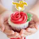 144PCS Kentucky Horse Derby Cupcake Toppers Decorations Horse Racing Appetizers Toothpicks Sticks
