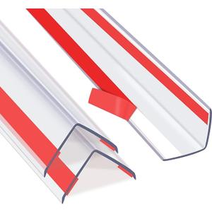 Clear Peel and Stick L Molding Corner Guards with 90° Angle for Wall Door Frame Cabinet Baseboard Protection and Decoration, 2.9ft x 1.5in (12Pcs)