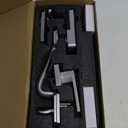 Smart Front Door Lock Set: SMONET Keyless Entry Door Lock with Handle, Front Handle Set Fingerprint Smart Deadbolt Bluetooth Electronic Digital Keypad, Alexa Unlock Silver