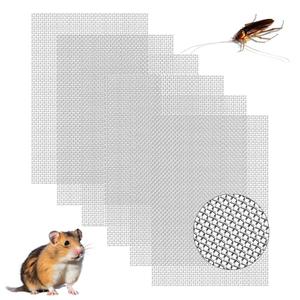 6 PCS Stainless Steel Wire Mesh Sheet 20 Mesh Wire Mesh Screen Woven Metal Screen Mesh Fine Rodent Mesh for Cover Air Bricks and Air Vents Preventing Mice Mouse Insects Squirrel