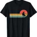 Raven Crow Shirt Retro Style Animal Bird Lover Bird Watcher T-Shirt, Large, Black