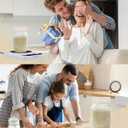 2025 Latest Model Sourdough Starter Warmer with Thermostat Control(4.5-Inch Heating Area,70-100F), Auto Warming On/Off, 12-Hour Timer, Food-Grade Silicone Mat, Ideal for Bread MakerWhite