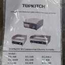 Commercial Electric Griddle, 24 Inches 3500W 240V Electric Countertop Griddle Heavy Duty Flat Top Grill Restaurant Electric Griddle Grill, Adjustable Temperature Control 122F-572F, 6-15P Plug