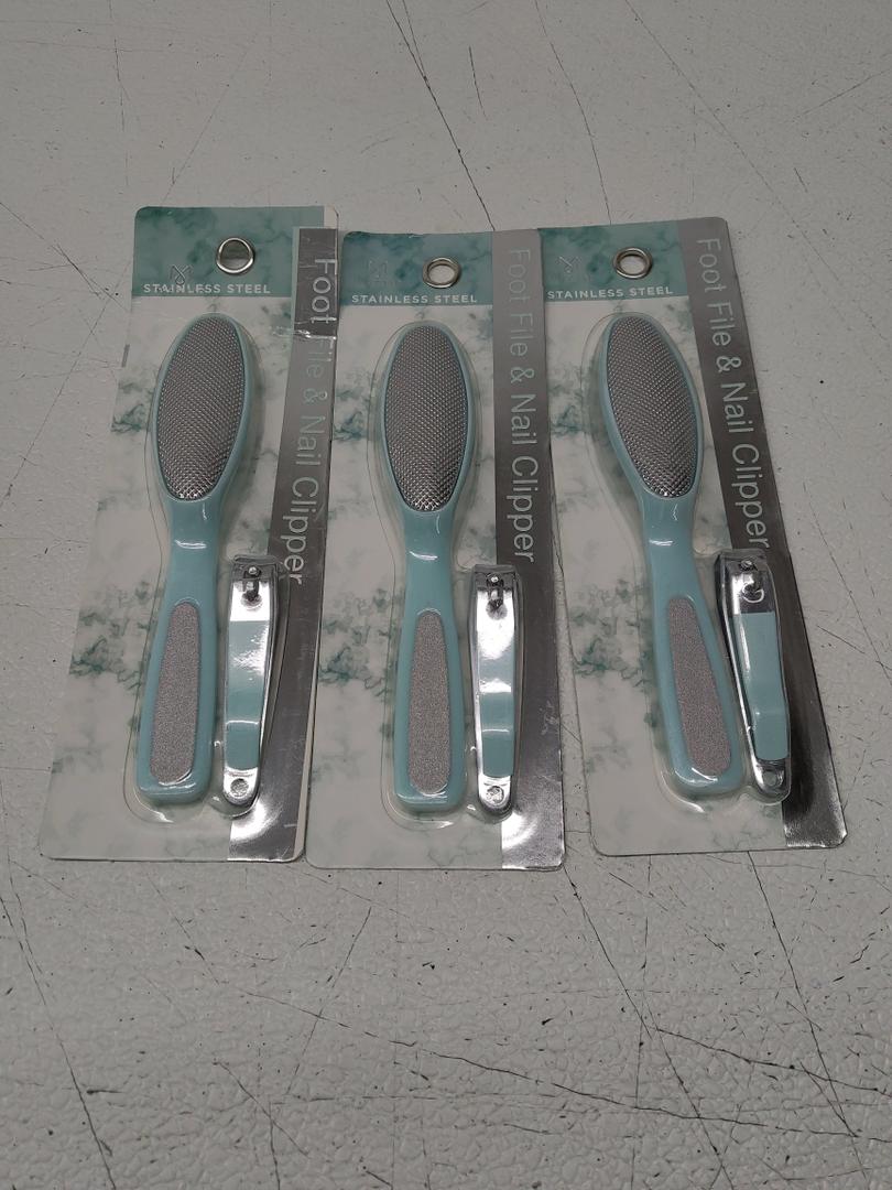 Foot File And Clipper 3pcs