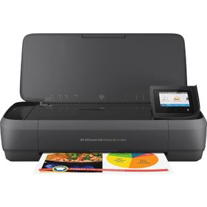 HP OfficeJet 250 All-in-One Portable Printer with Wireless & Mobile Printing, Works with Alexa (CZ992A) Black