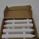 URATOT 15 Pieces White Plastic Picket Fence: 12 Inches, Stylish Decor for Pets, Kids & Parties