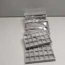 Jewelry Trays,Grey Velvet Stackable Organizer Trays,Drawer Inserts Jewelry Display Case For Rings Stud Necklaces Earring Organizer Tray for Women Girls-8 Pack