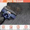 MYFAMIREA Commercial Floor Mat 3' x 10' Extra Large Front Door Industrial Rug Heavy Duty Brush Step Entrance Mat Weather Utility Rug with Non Slip Rubber Backing Low Profile for Entryway, Charcoal Grey