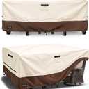 Outdoor Furniture Covers Waterproof for Patio Furniture Set, Heavy Duty 600D Table Cover for Dining Set, Sofa & Chair Outdoor Couch Cover Patio Furniture Covers 111L x 74W x 28H inch Beige