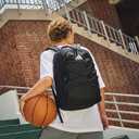 Adidas Amplifier School Backpack 27L Optional Bungee, Padded 16-In. Laptop Sleeve, Holds Books + Laptop, Carries Comfortably, School Gym 